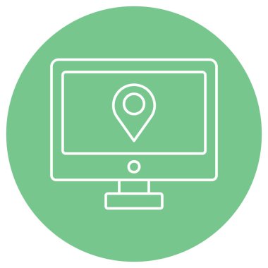 Kolayca değiştirebilen veya düzenleyebilen izole edilmiş vektör simgesini izle