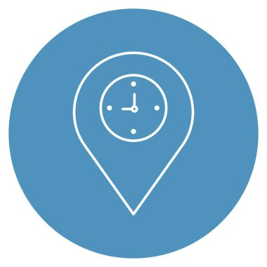 Konum Saati İzole Vektör simgesi kolayca düzenleyebilir ya da değiştirebilir