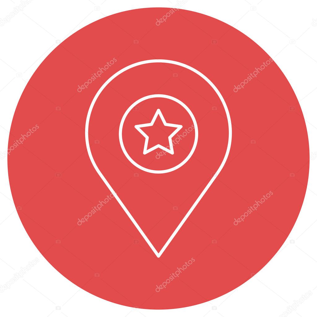 Favourite location Isolated Vector icon which can easily modify or edit