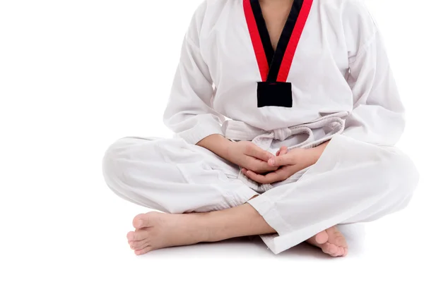 Taekwondo Tekdüzen genç çocuk — Stok fotoğraf