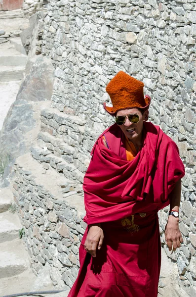 ZANSKAR, ÍNDIA - 15 de julho de 2015: Lama sem título à espera de mistérios — Fotografia de Stock