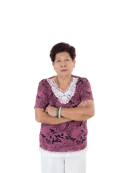 Asiatiska äldre kvinna — Stockfoto