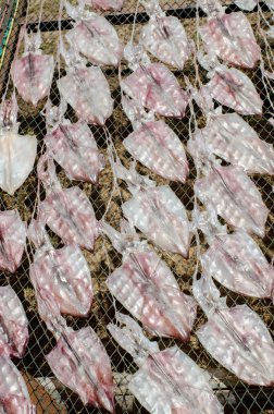 Izgara üzerinde taze mürekkep