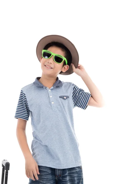 Funny boy wearing hat — Stock Photo, Image