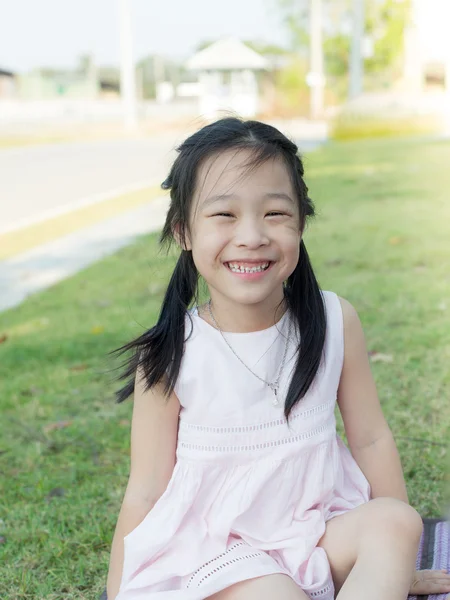 Happy Asian girl outdoor. — Stock Photo, Image