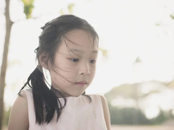 Happy Asian girl outdoor. — Stock Photo, Image