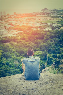 Gezgin Görünümü noktada Hua Hin, Tayland zevk. Sıcak sesi
