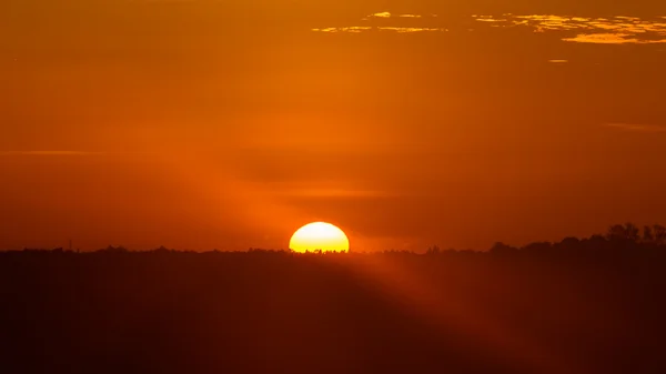 Rising sun in the morning. — Stock Photo, Image