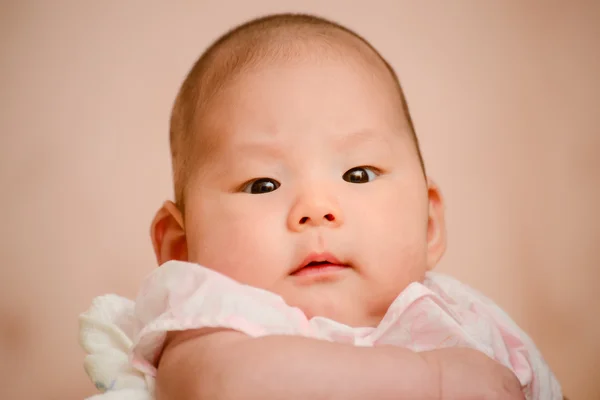 Closeup photo of beautiful cute asian baby — Stock Photo, Image