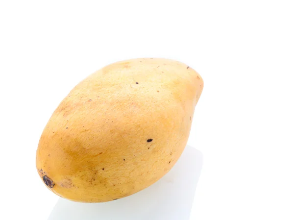 Yellow mango isolated on white. — Stock Photo, Image