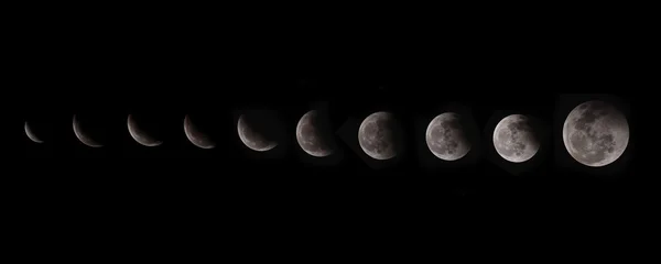 Fasi della luna — Foto Stock