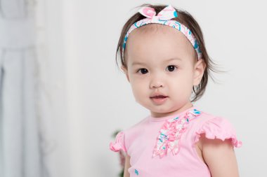 Sevimli Asya bebek fotoğrafı