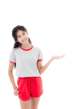 Genç boş gri t-shirt