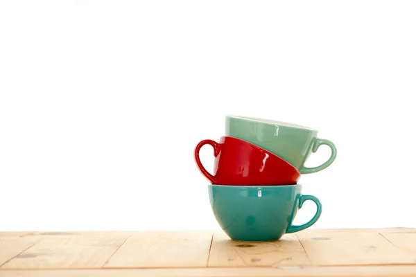 Kleurrijke koffie cups — Stockfoto