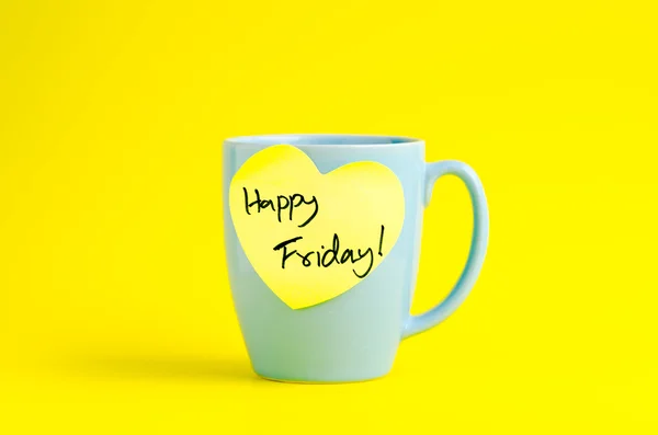 Happy Friday message — Stock Photo, Image