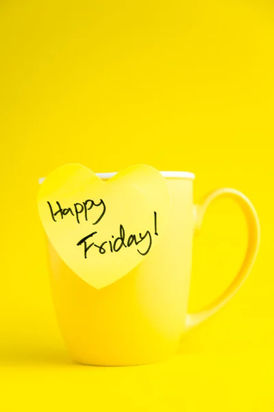 Happy Friday message — Stock Photo, Image