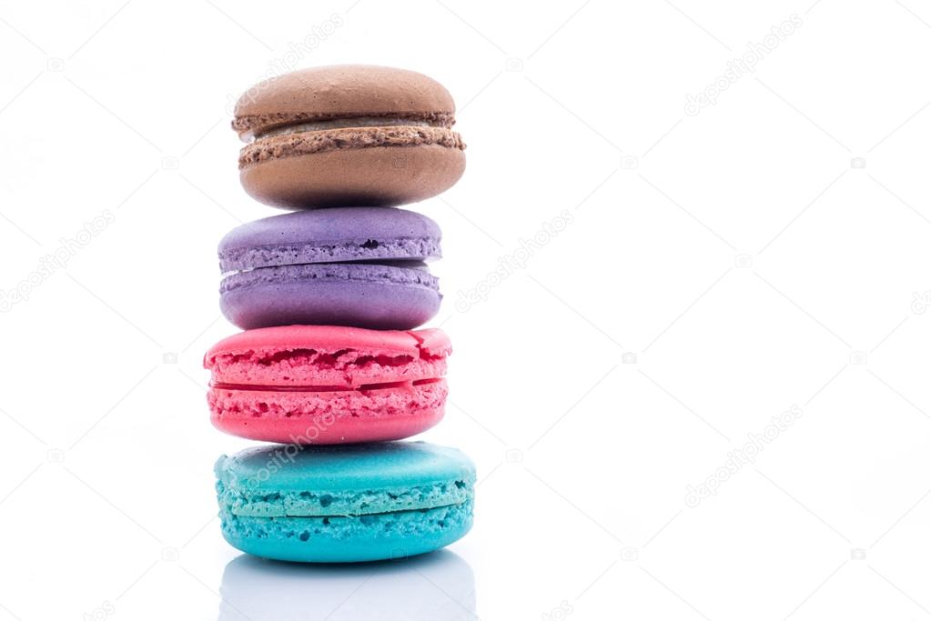 Colorful macaroons stack