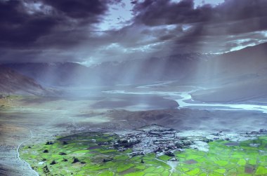Ladakh manzara görünümünü