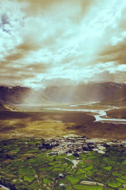 Ladakh manzara görünümünü