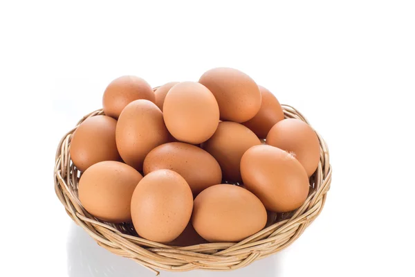 Colección de huevos aislados sobre fondo blanco — Foto de Stock