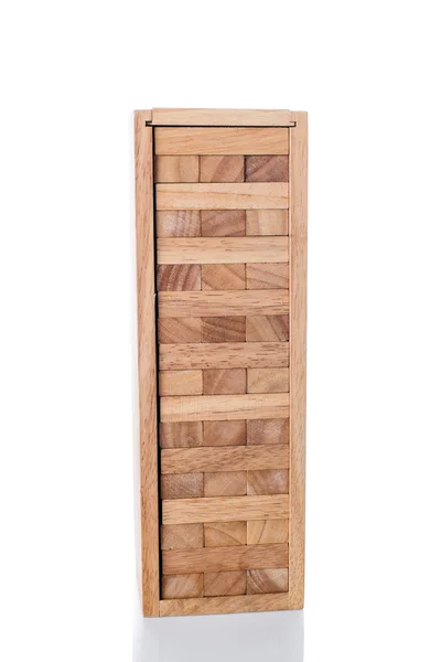 Blocks of wood on white — Stock Photo, Image