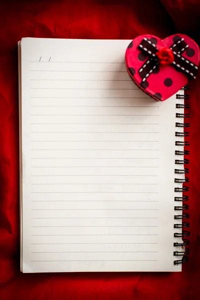 Empty notebook with lined page — Stock Photo, Image