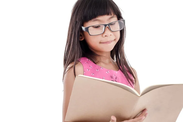 Cute Asian girl wearing eyeglasses — Stock Photo, Image