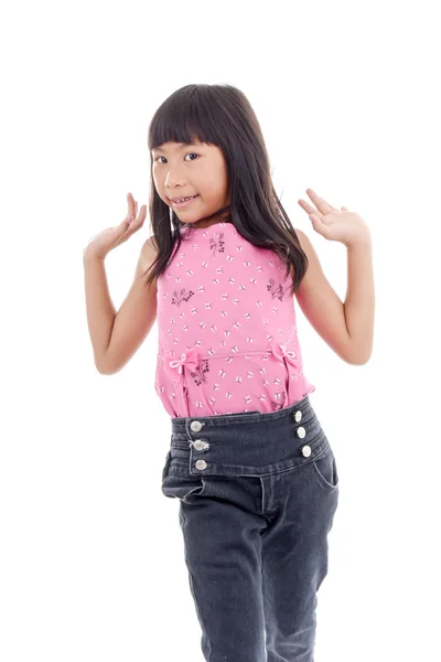 Cute Asian girl dancing — Stock Photo, Image