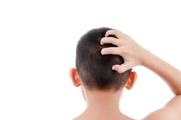 Asian boy from the back — Stock Photo, Image