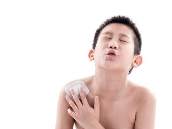 Verletzter Junge unter Schmerzen — Stockfoto