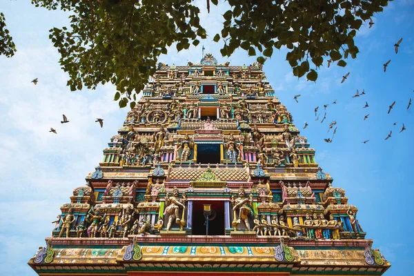 Традиционный Индуистский Храм Кидангампарамбу Сри Бхуванесвари Индии Аллапуже Аллепи Керала — стоковое фото