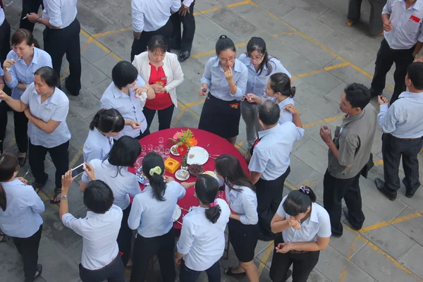 Viet Nam, 15 février 2016 - Vue panoramique des personnes — Photo