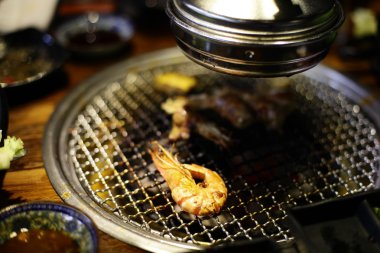 Ham sığır eti dilim Barbekü veya Japon tarzı yakiniku için