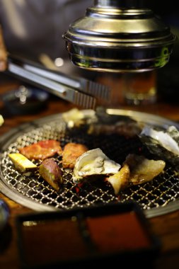 Ham sığır eti dilim Barbekü veya Japon tarzı yakiniku için