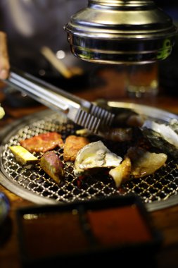 Ham sığır eti dilim Barbekü veya Japon tarzı yakiniku için