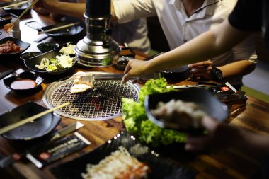 Ham sığır eti dilim Barbekü veya Japon tarzı yakiniku için