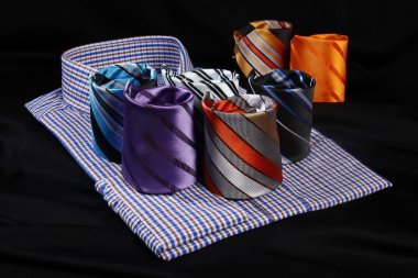 colorful ties for men clipart