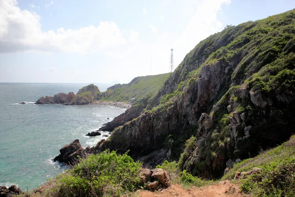 Felsige Strände in nha trang, van phong bay, vietnam — Stockfoto