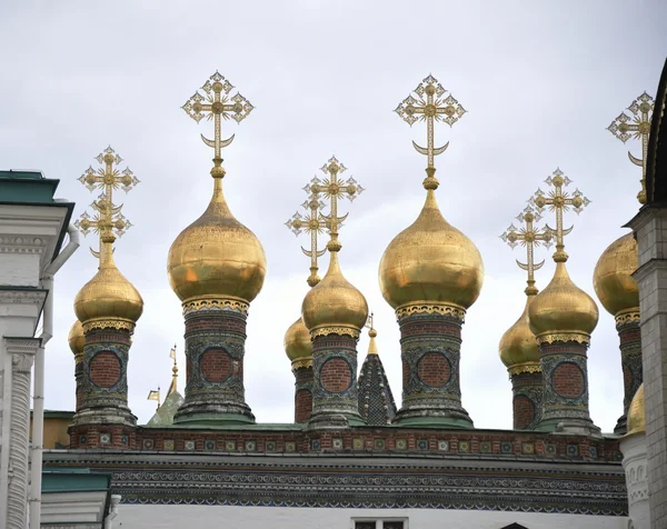 The domes of the Kremlin Church — Stock Photo, Image