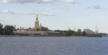 - Neva görünümünü 5 Temmuz; 2015 yılında St. Petersburg