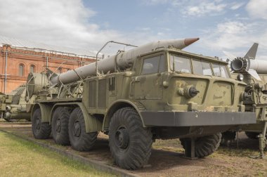 Transport vehicle 9T29 with a missile 9M21 missile complex 9K52 