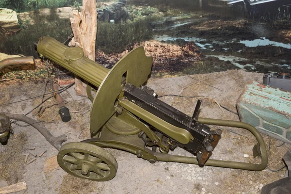 7,62-мм пулемёт Максима образца 1910 (1945) ) — стоковое фото
