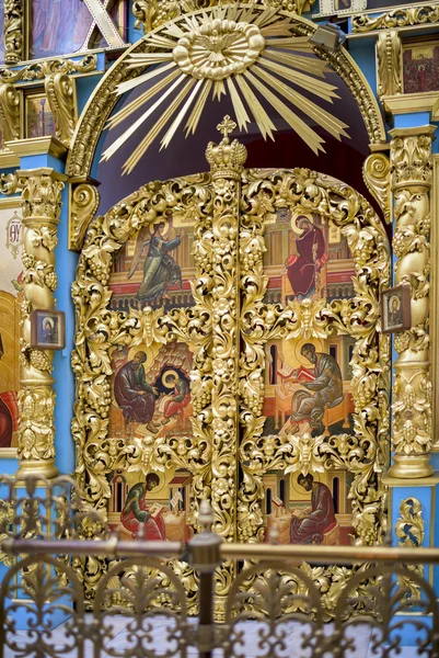 A belső a templom a Don ikon az Isten anyja — Stock Fotó