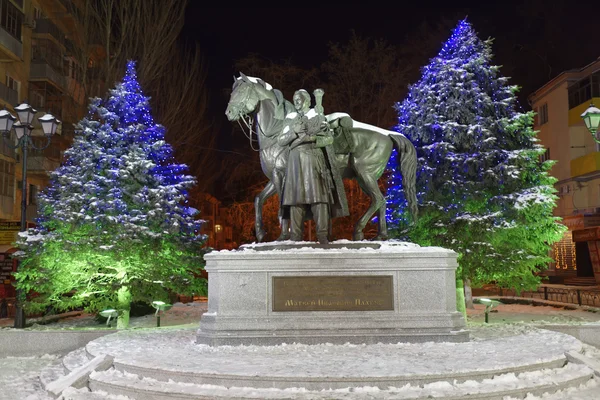 Monumento al héroe de la guerra patriótica de 1812-1814 M.I.Platov — Foto de Stock