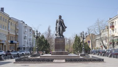  Anıt Sergeevich Puşkin üzerinde Nisan 07; 2016  