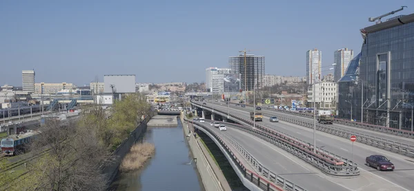 Vista de la avenida Sievers y la Plaza del Ferrocarril en abril 05; 2016 — Foto de Stock