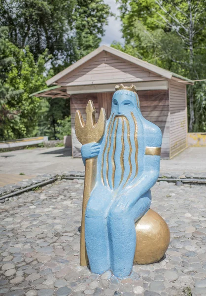 Deniz tanrısı Neptün figürü — Stok fotoğraf