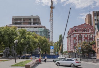 Bolshaya tren Caddesi üzerinde Binası inşaatı 