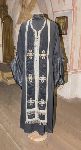 Priest (daily attire) in "Mosfilm" Museum — Stock Photo, Image