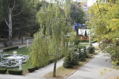 Rostov-on-Don, Rusya-Ekim 24, 2020: Şehre sonbahar geldi 